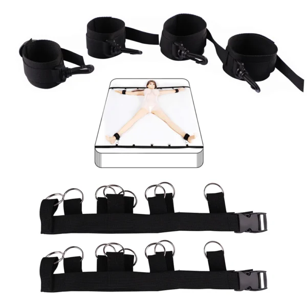 BDSM Bed Restraint Kit For Bondage LoveMaking
