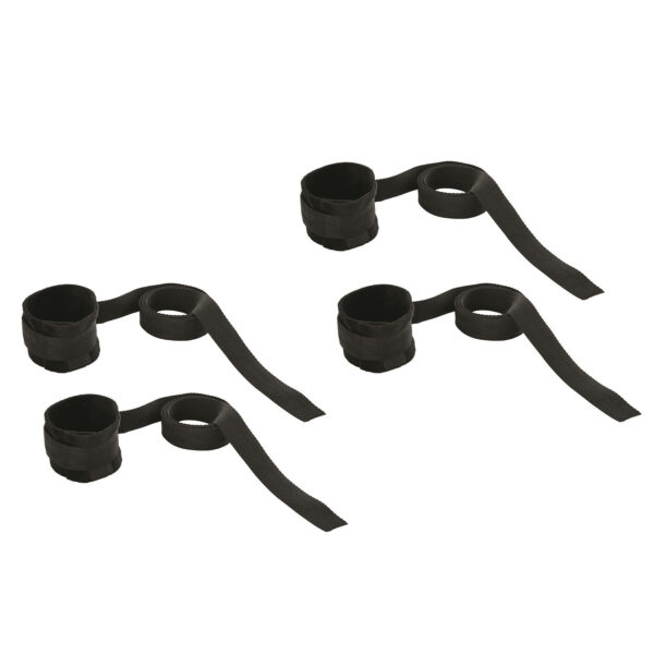 Bed Restraint kit of Straps with Handcuffs & Ankle cuffs -01013